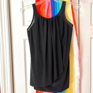 Miraclesuit Illusionist Ursula Top, Black, Size 16